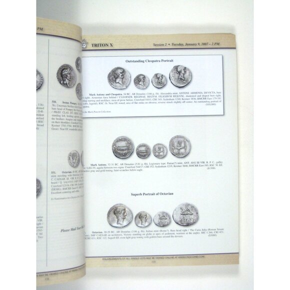 Triton X Auction Catalog January 9 to 10 2007 NY International Numismatic PPB - Picture 6 of 11
